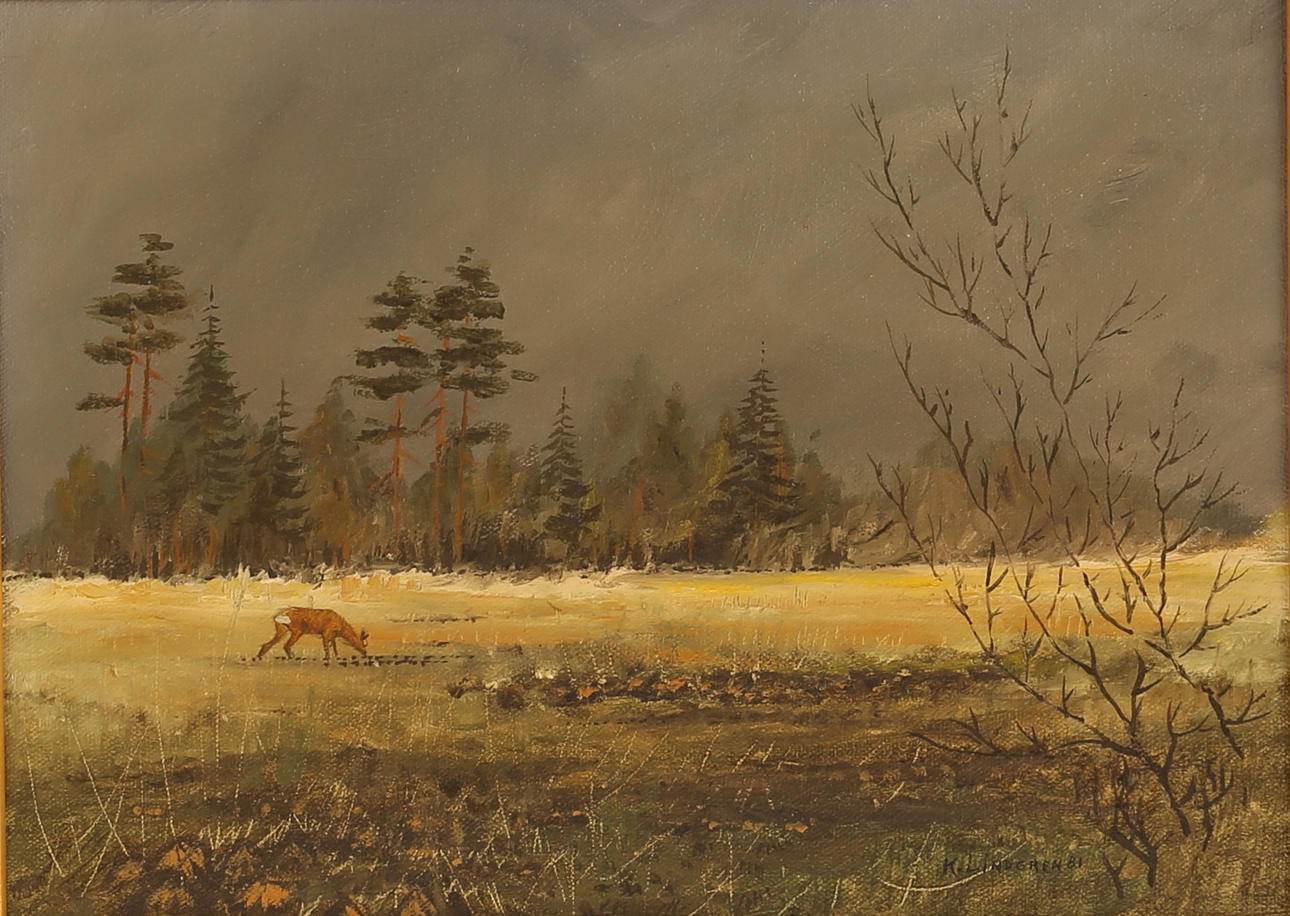 KENNETH LINDGREN. Oil on canvas, signed.