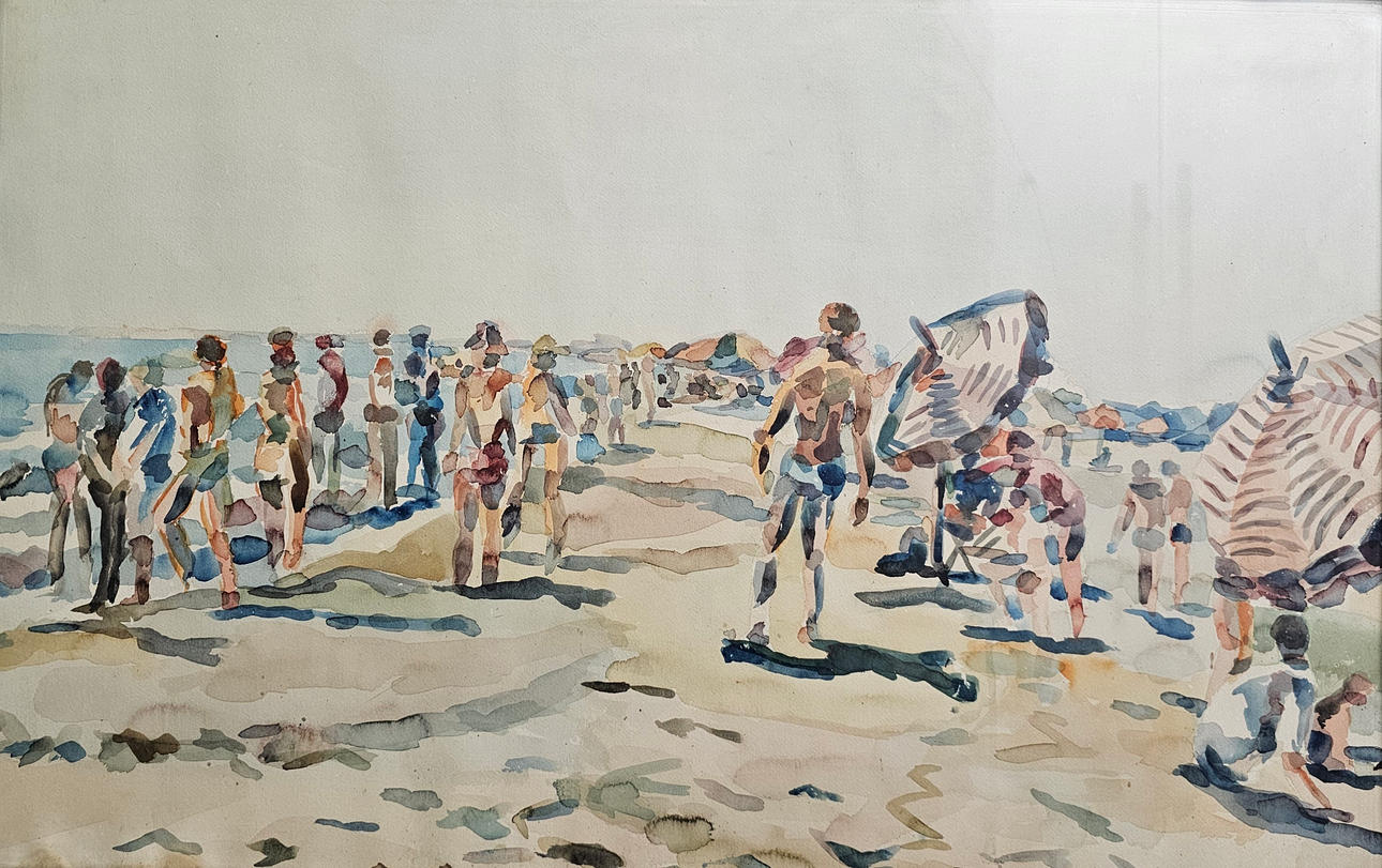 WATERCOLOR ON PAPER (BEACH).
