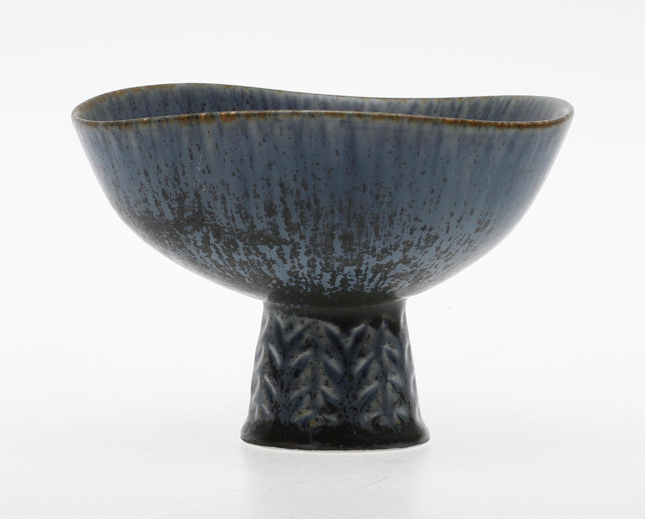 SKÅL PÅ FOT, stengods, Carl-Harry Stålhane, Rörstrand, sign.