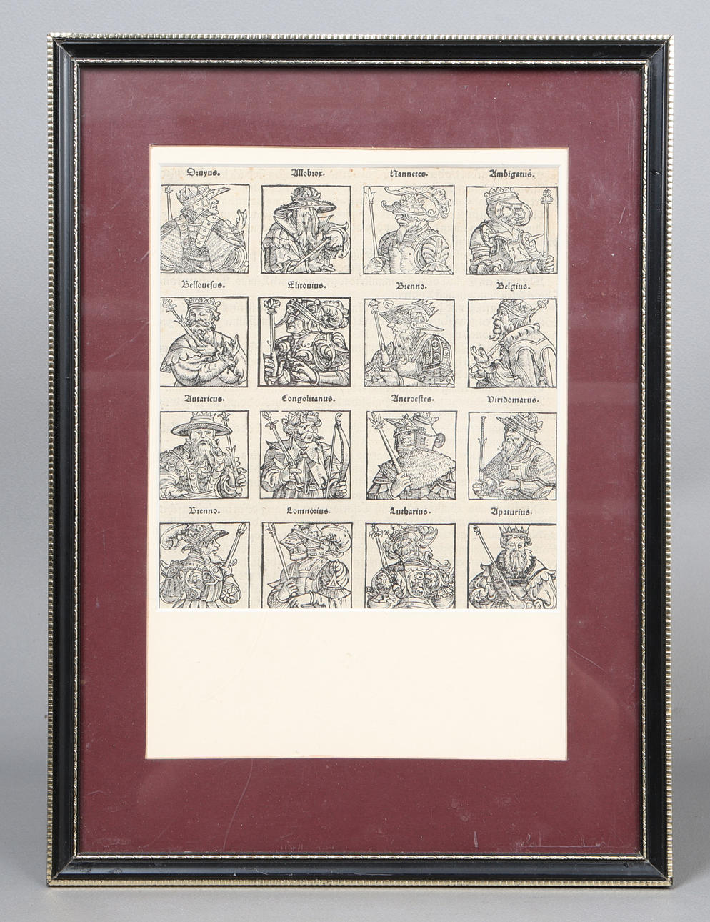 A 16TH CENTURY GERMAN WOODBLOCK.