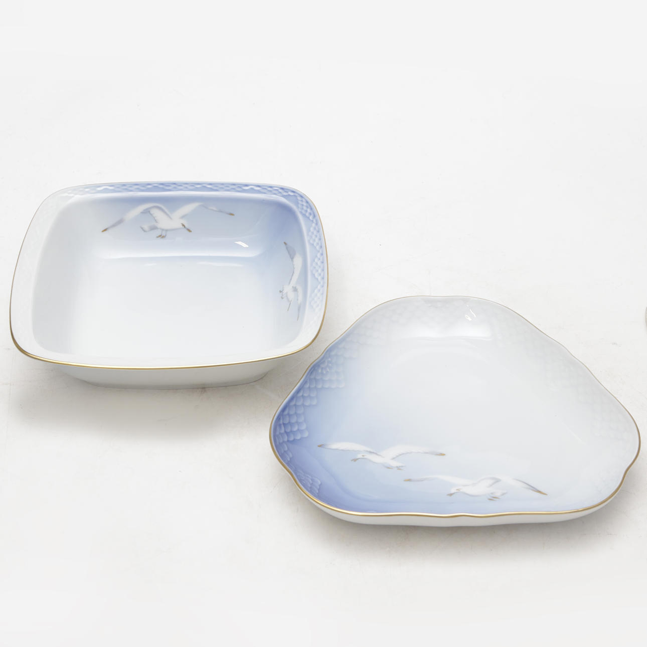 Two plates, Bing and Gröndahl, The Seagull.