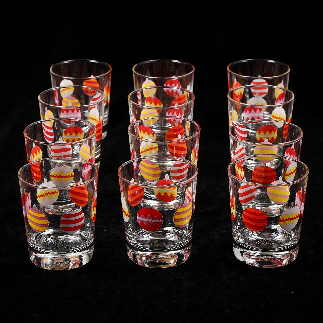 GLAS, 12 st, med julmotiv, Ikea.