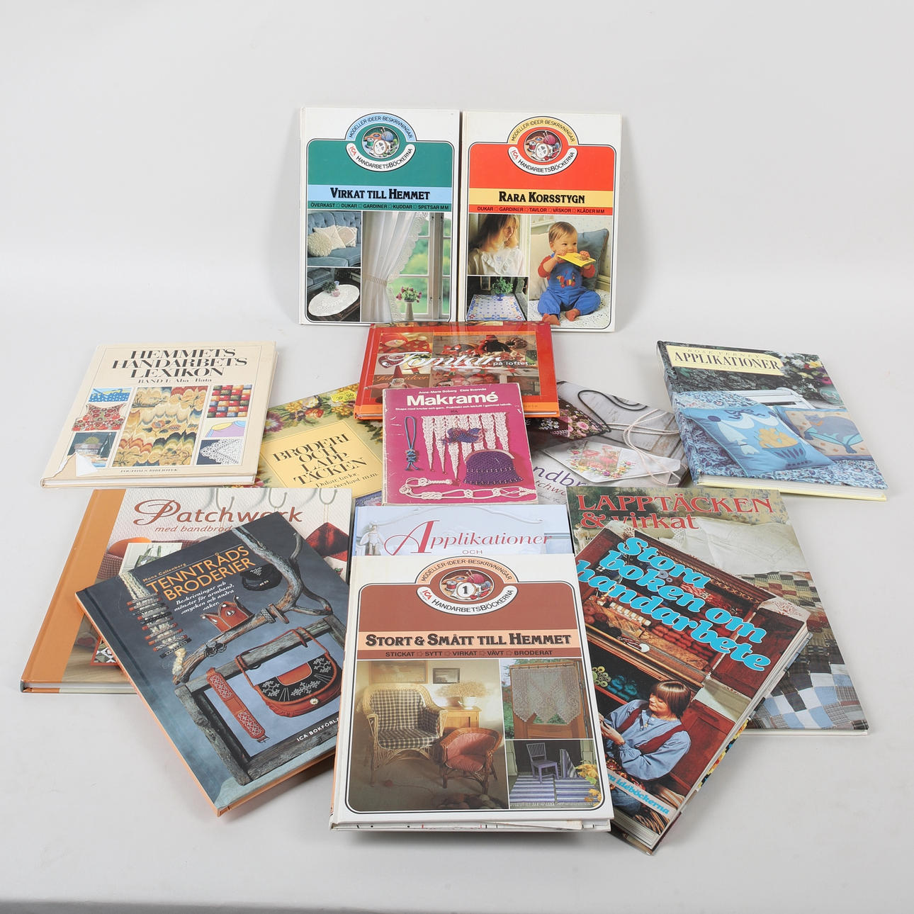 BOOKS, 14 pcs, needlework.