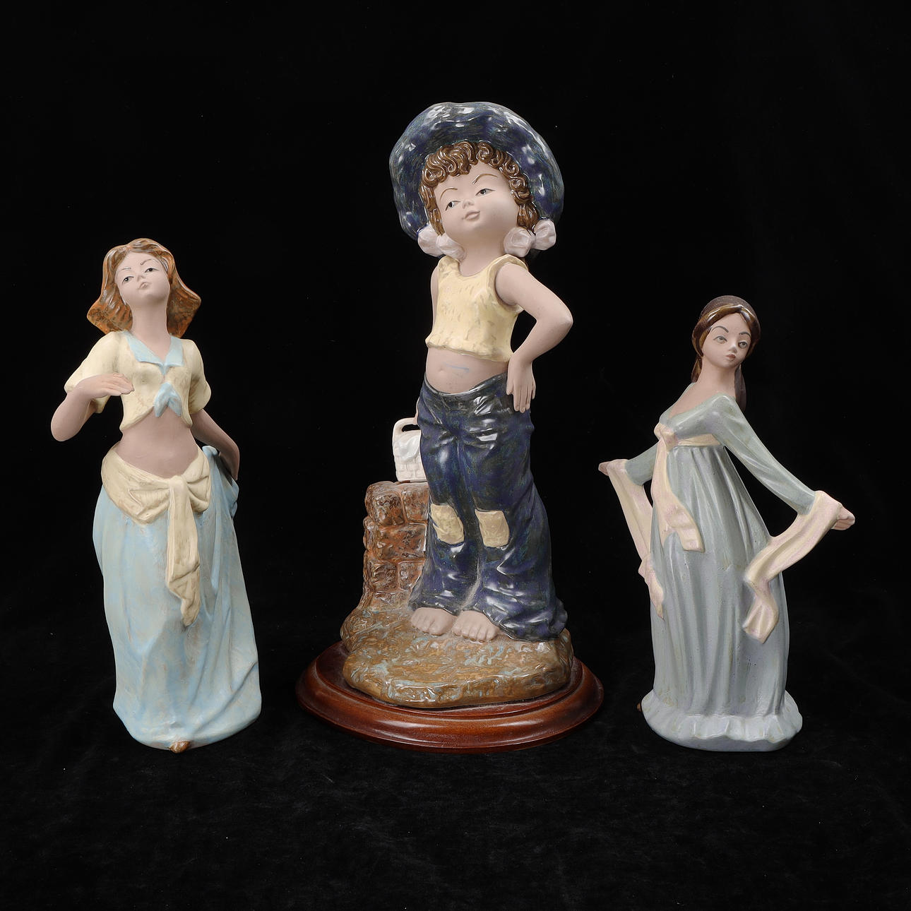 FIGURINER, 3 st, keramik, Tengra, Spanien.