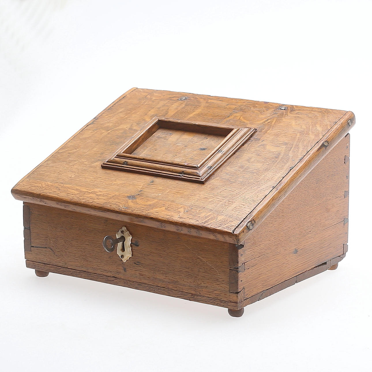 SCHATULL, trä, 1800-tal.