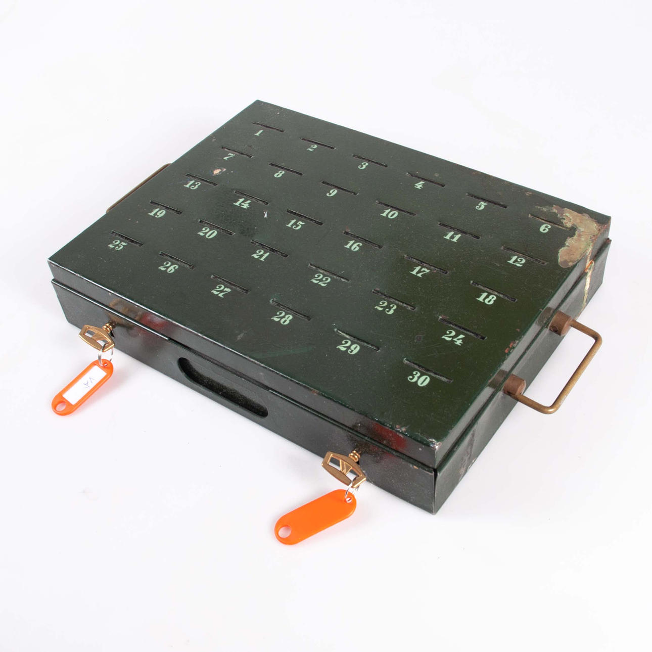 SKOLSPARBÖSSA, METALL, 50-TAL.