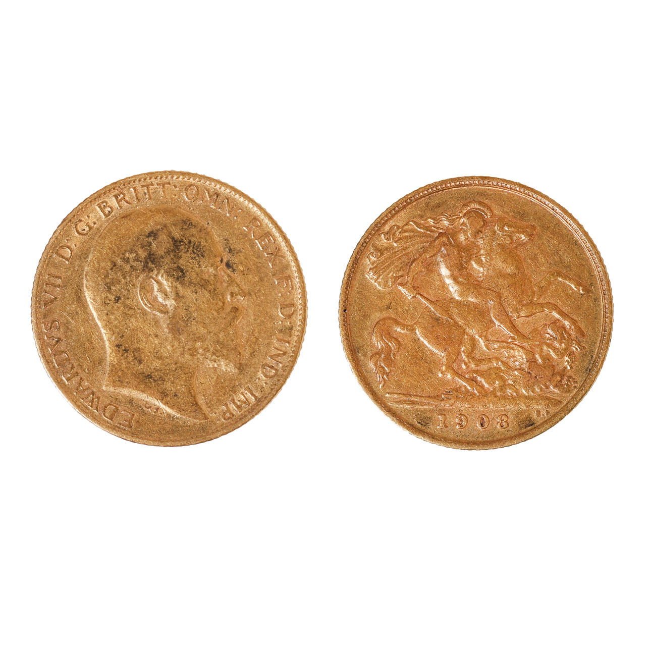 AN EDWARD VII HALF SOVEREIGN.