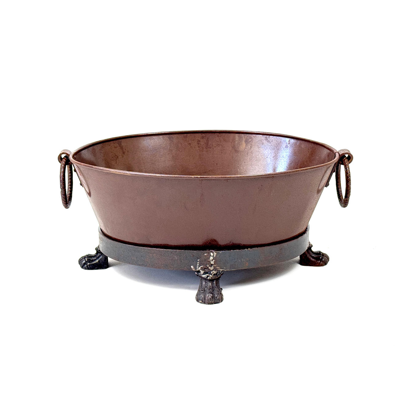 HANDMADE IRON PLANTER/ICE BUCKET.