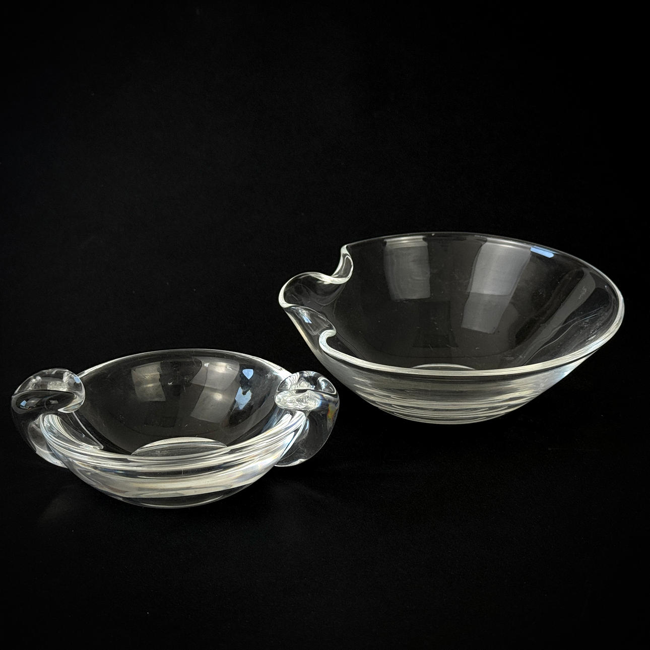 VINTAGE CRYSTAL BOWLS.