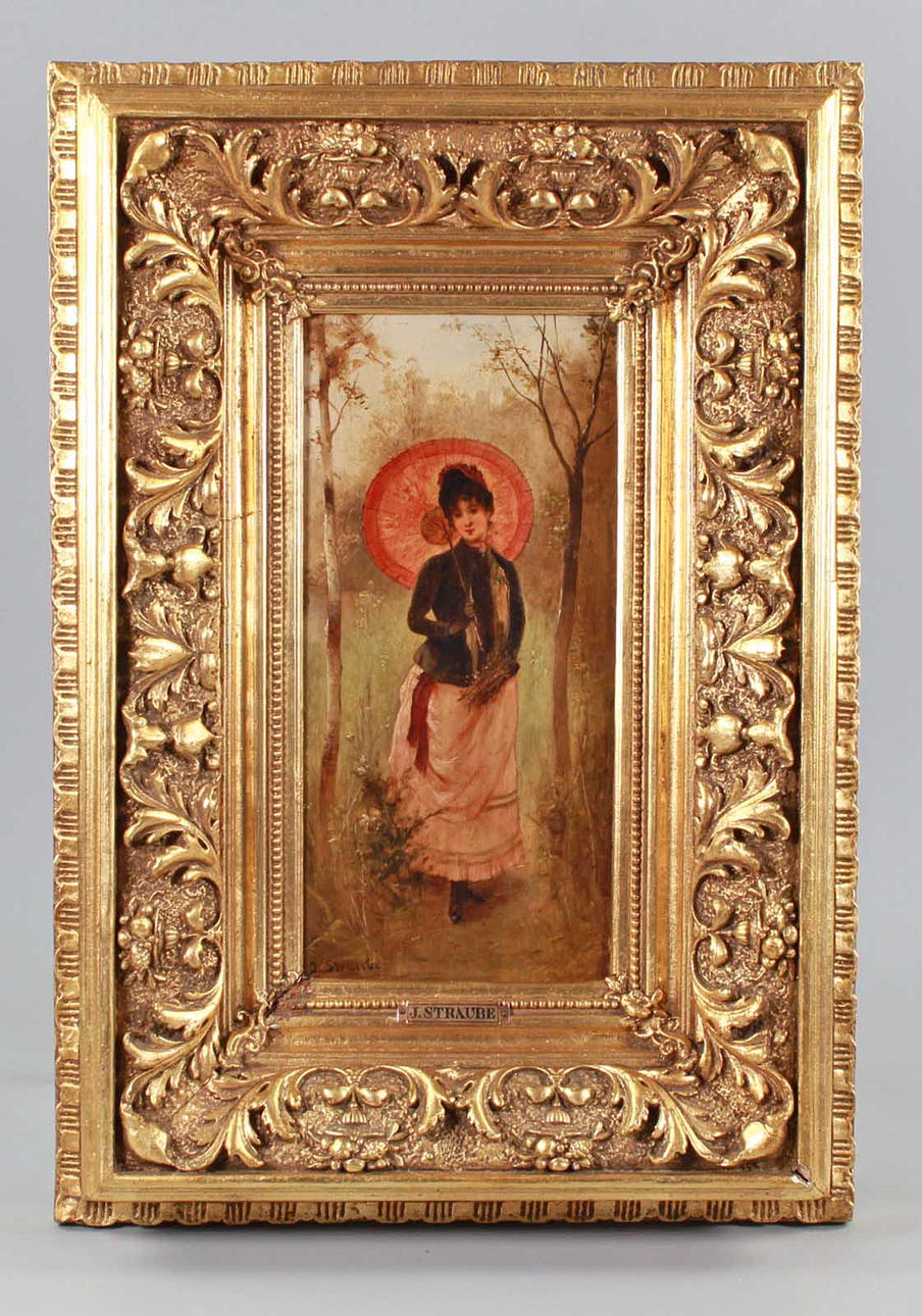 LADY WITH RED UMBRELLA - J.Straube.