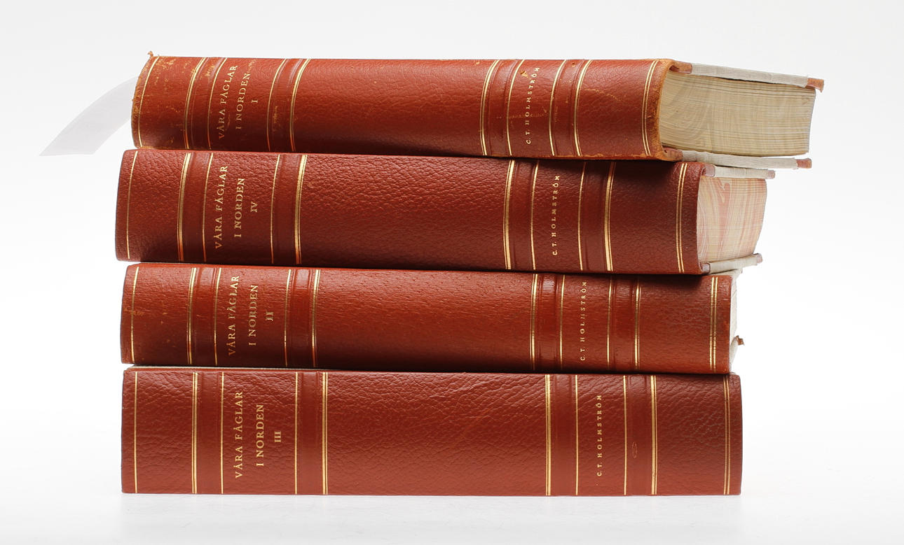 BÖCKER, 4 st, "Våra fåglar i norden", CT Holmström, Stockholm 1942.