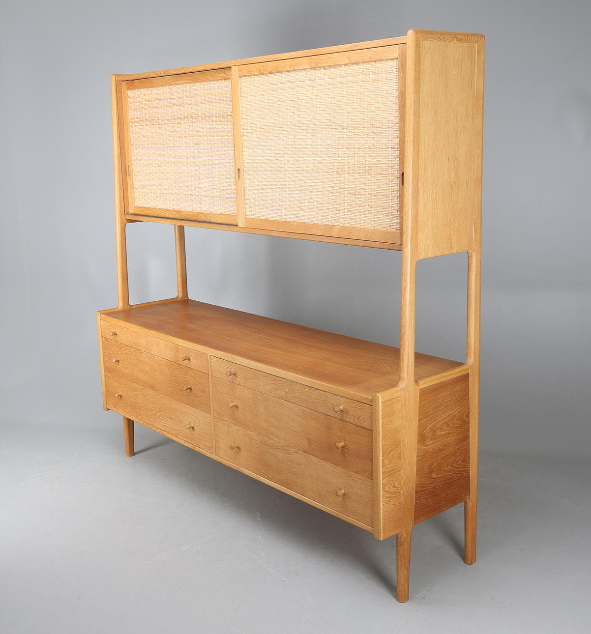 BOKHYLLA, ek, Hans J Wegner, RY möbler, Danmark, 1900-talets andra hälft.