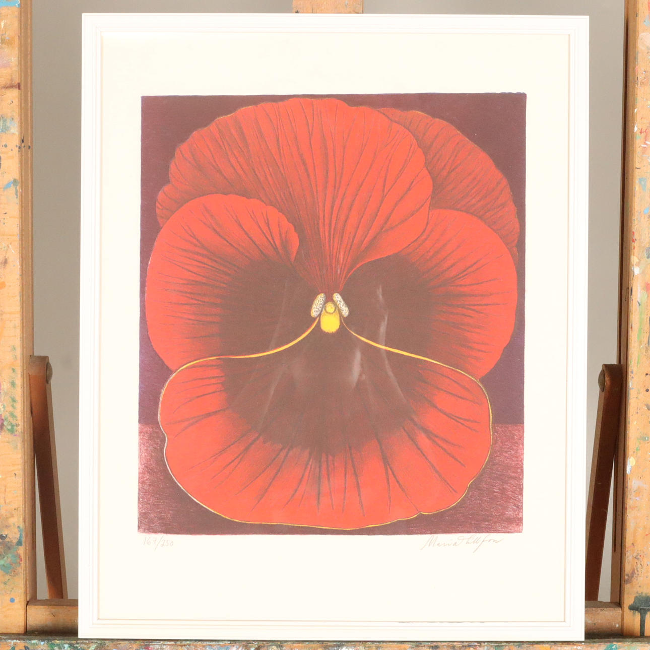 MARIA HILLFON. LITHOGRAPHY, signed and numbered.