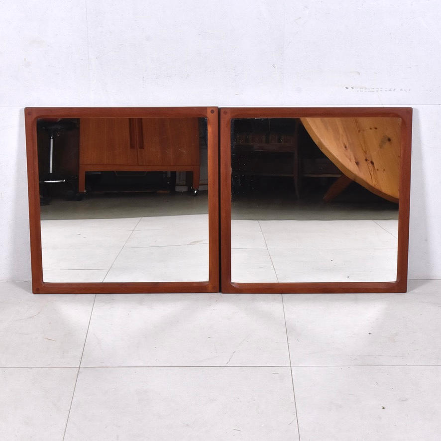 AKSEL KJERSGAARD. Mirrors, a pair, teak, Odder, Denmark.