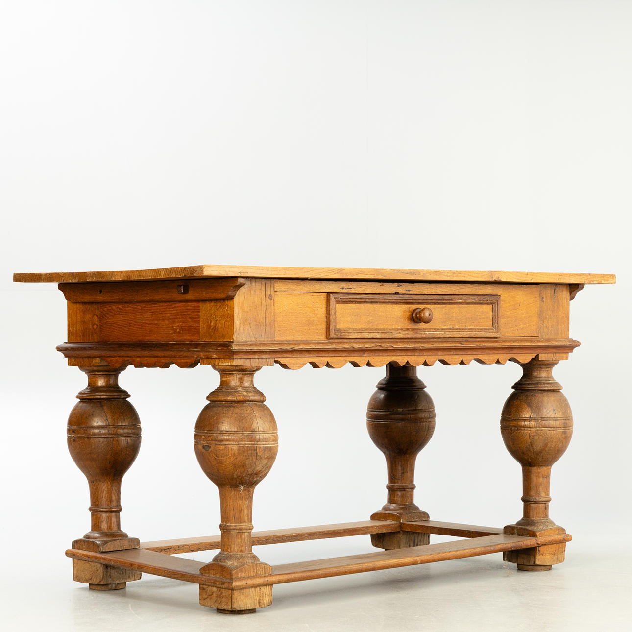 Barock-Tisch, Eiche, Norddeutschland, 19. Jh.