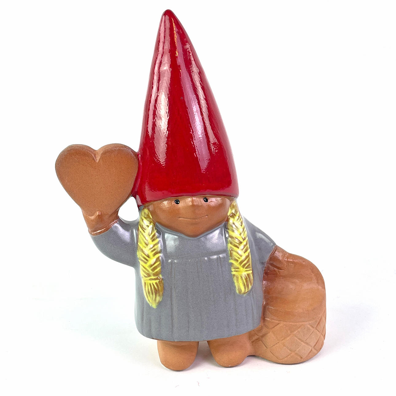 LISA LARSON. Kerzenständer, Weihnachtsmann, Steinzeug.