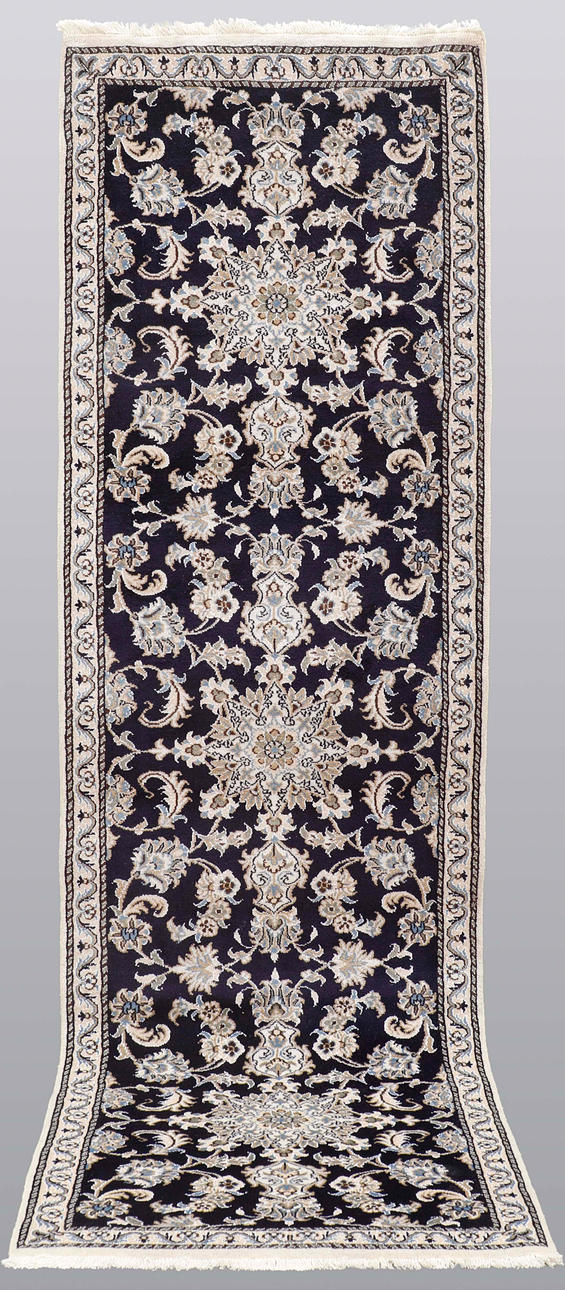 ORIENT CARPET. Nain, Gallery model, 290x85 cm.