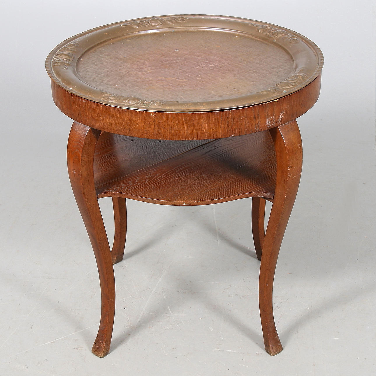 RÖKBORD, ek, jugend, med bricka, tidigt 1900-tal.