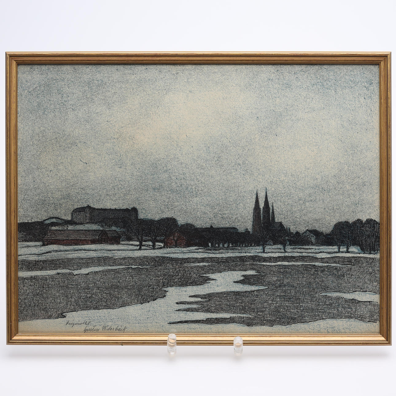 GUSTEN WIDERBÄCK. LITHOGRAPHY signed.