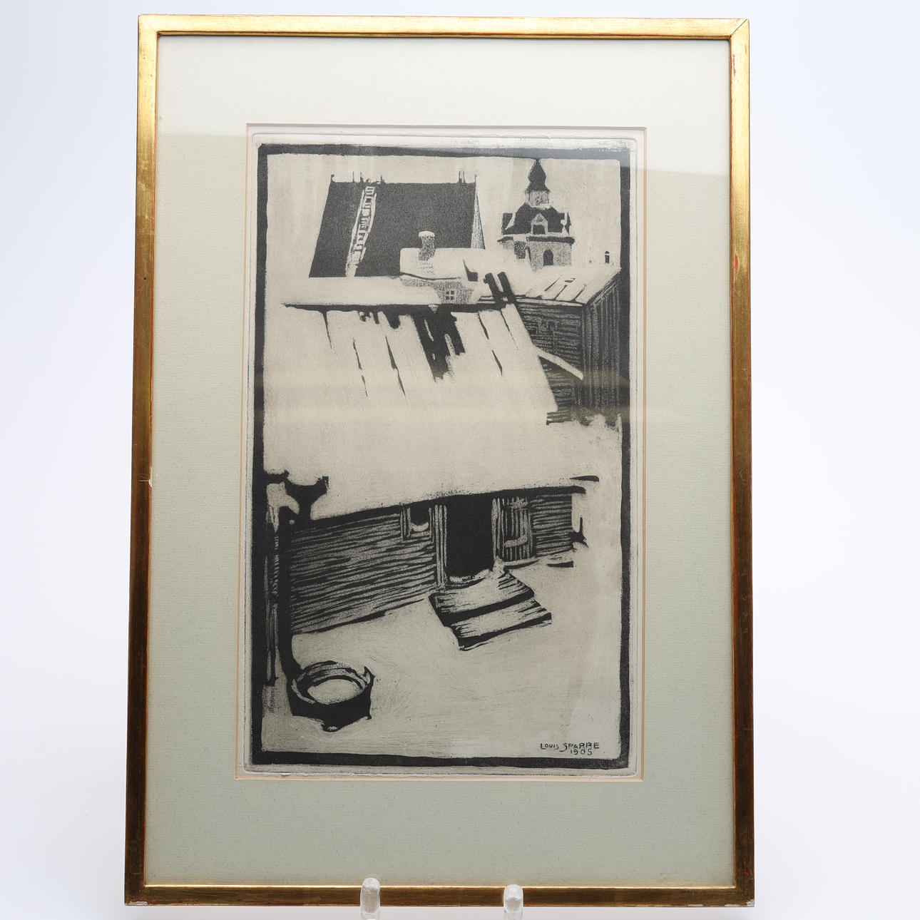 LOUIS  SPARRE. LITHOGRAPH signed and dated 1905.