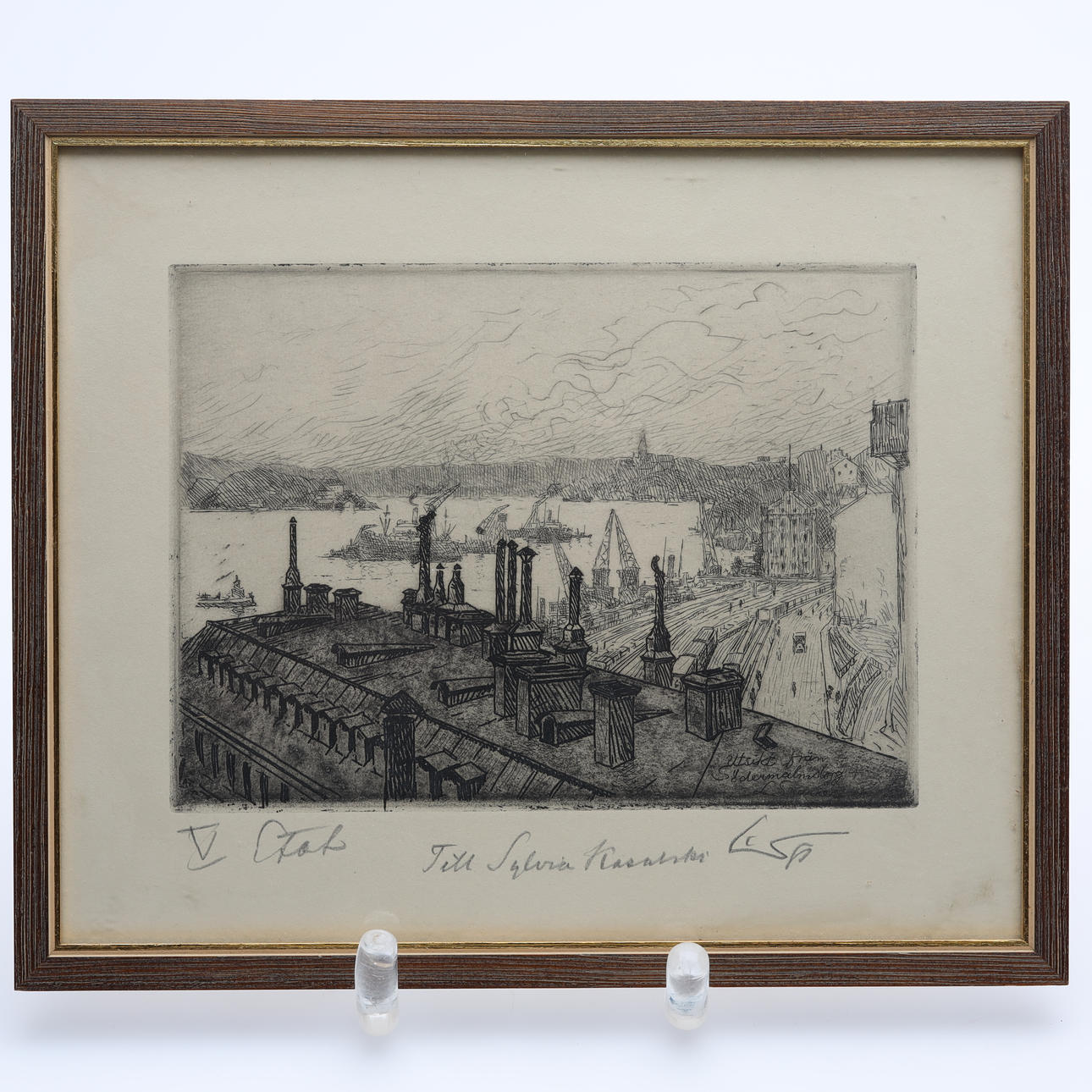 LOUIS  SPARRE. LITHOGRAPHY signed.