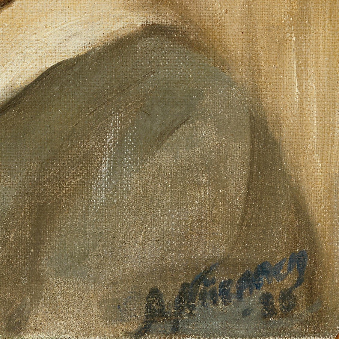 UNIDENTIFIED ARTIST (20th century) Small child, signed and dated, oil ...