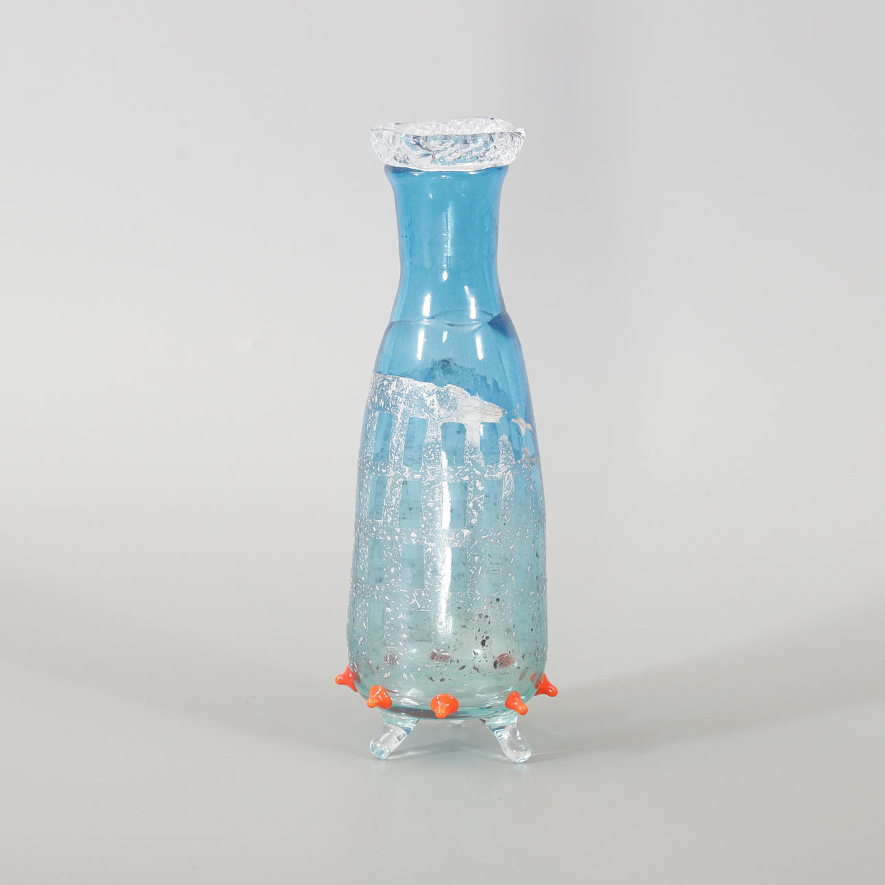 Vase, glass, signed and dated 2003.