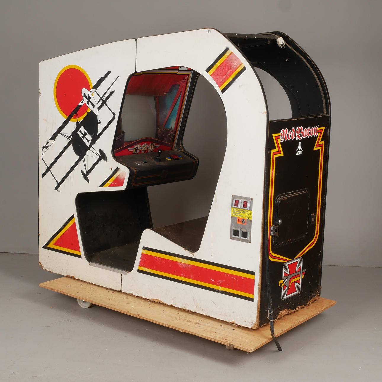 ARCADE GAME, “Red Baron”, Atari, 1980s.