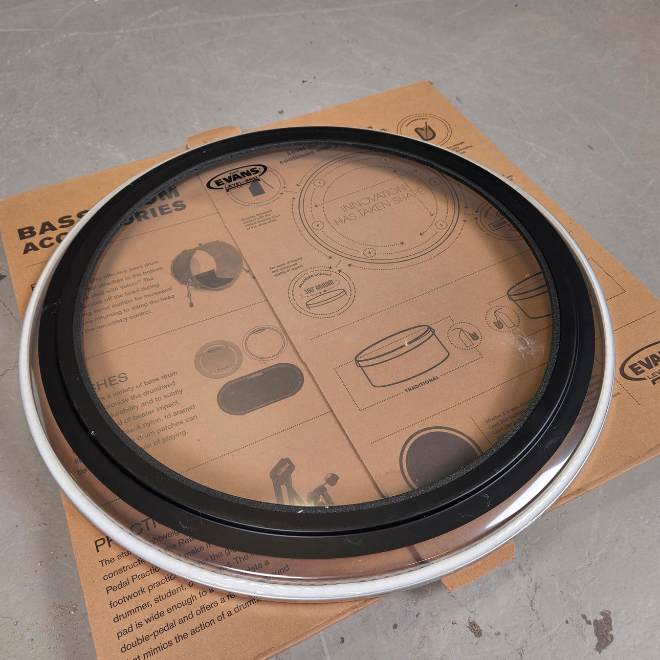 BASS DRUM SKIN, Evans level 360.