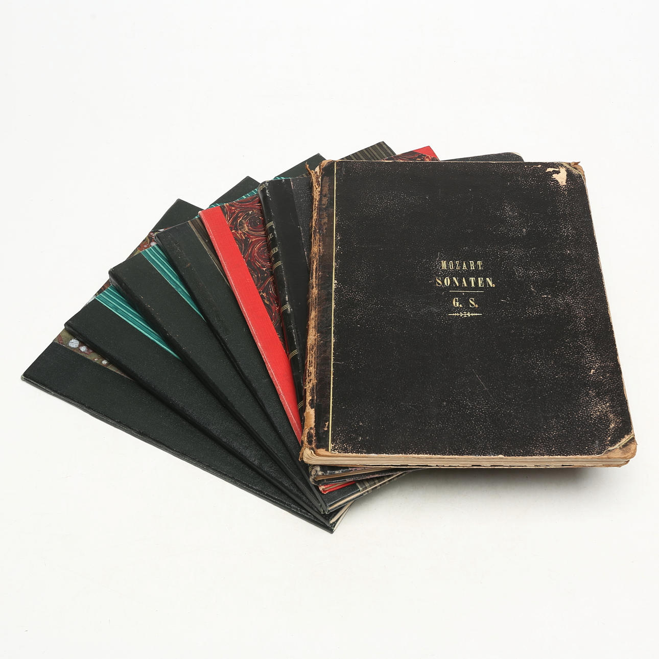 NOTEBOOKS, 7 parts, including Mozart.