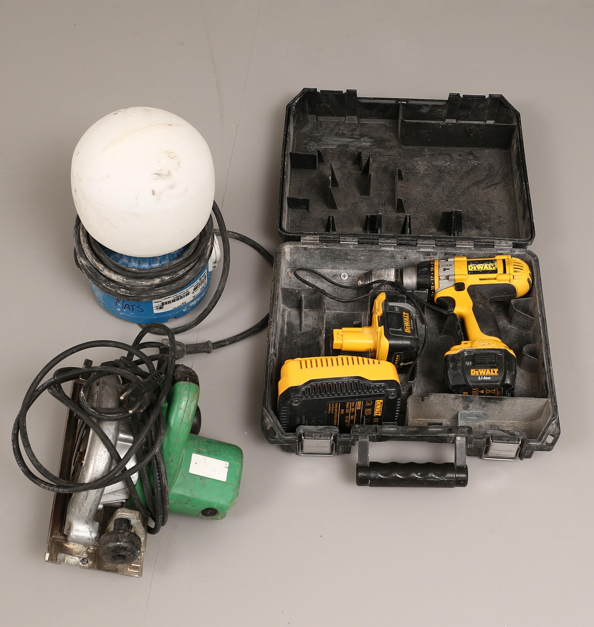 SÅGKLINGA, Hitachi, SKRUVDRAGARE, Dewalt, BYGGLAMPA.