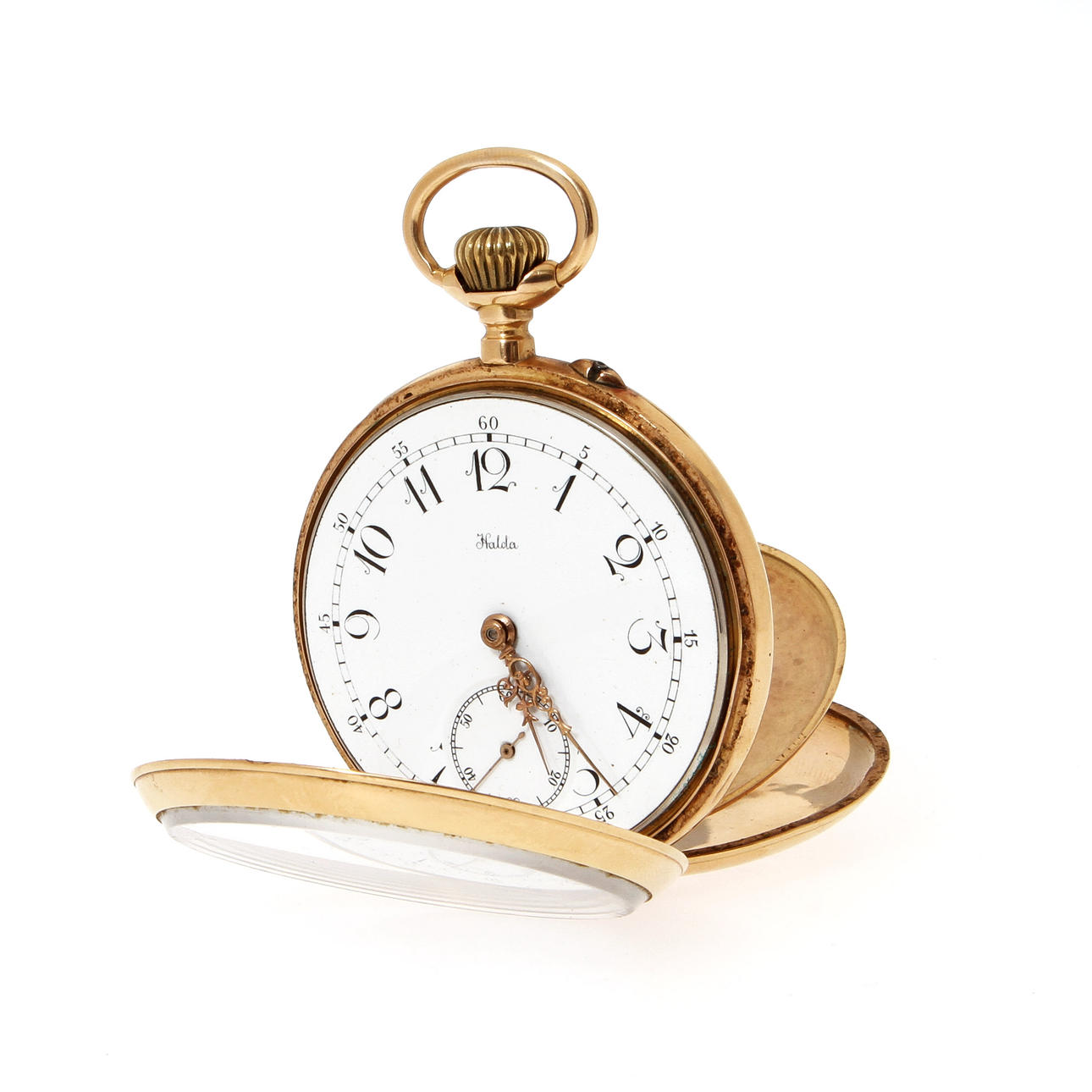 FICKUR,18k guld, Halda Fickurfabrik, Svängsta.