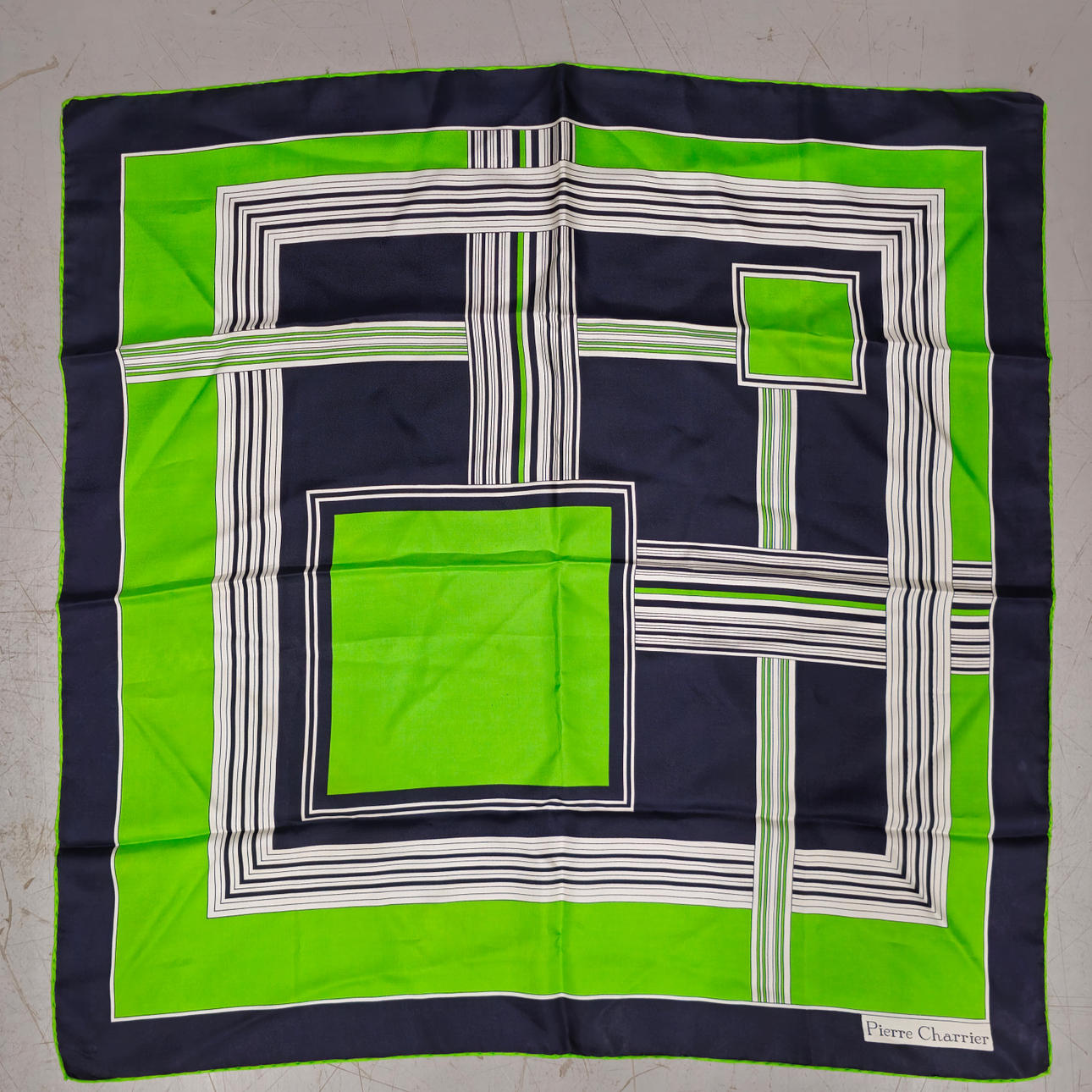 SILK SCARF. PIERRE CHARRIER. POP ART.