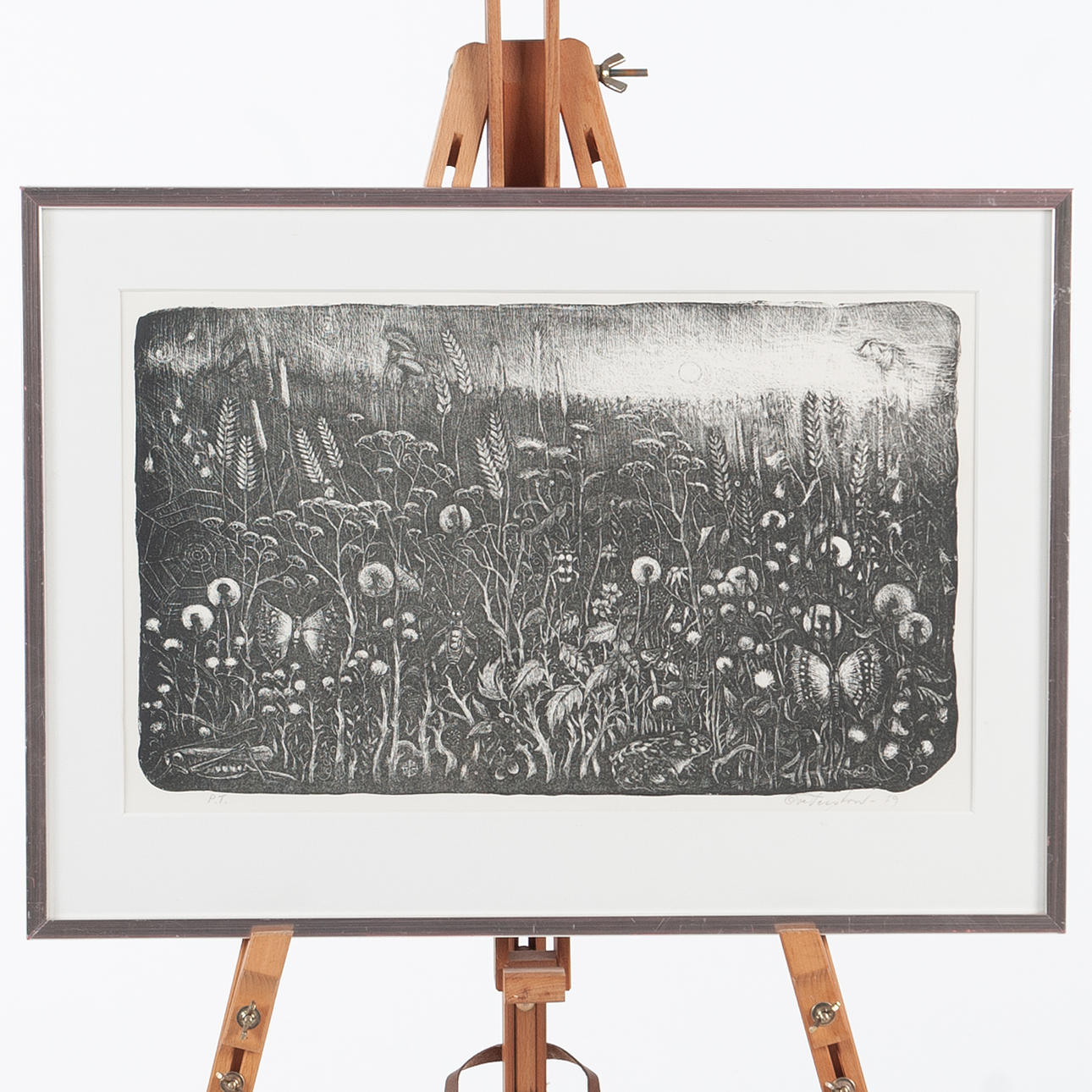 OIDENTIFIERAD KONSTNÄR. Lithography, signed sample print.