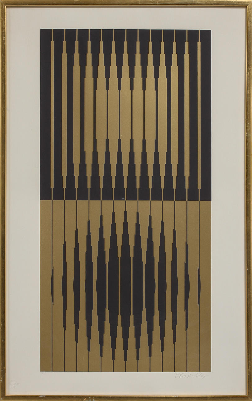 VICTOR VASARELY. "capella", seriegrafi, signerad och numrerad 126/150.