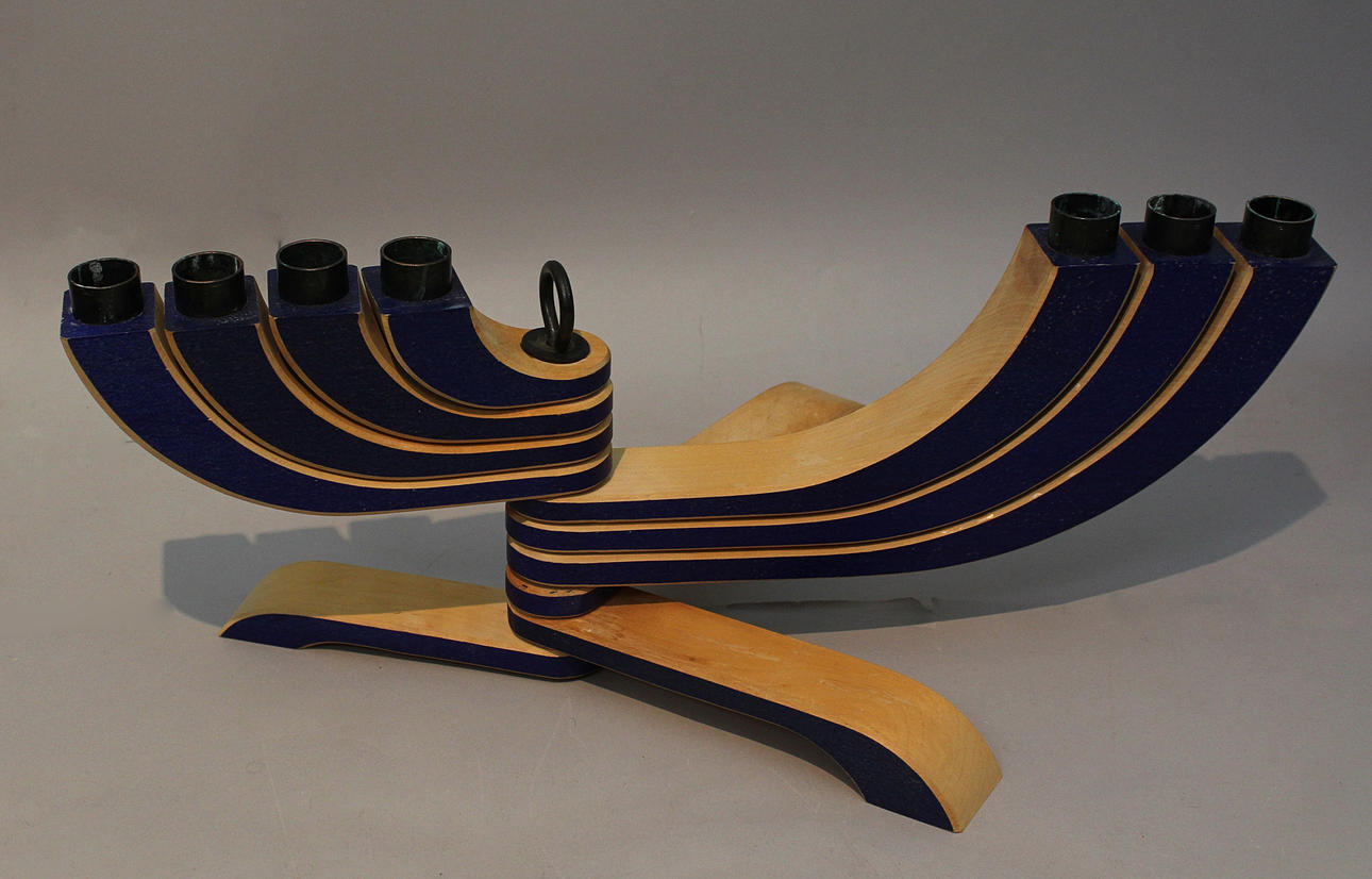 JONAS GRUNDELL. LJUSARM. Design House Nordic Light 7-arm, blå.