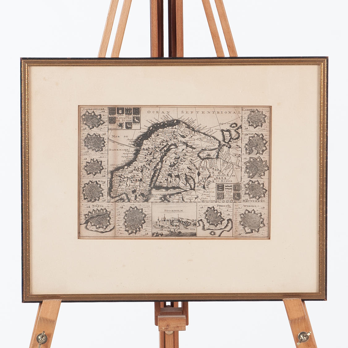 18TH CENTURY OCEAN SEPTENTRIONAL MAP, COPPERSTICK.