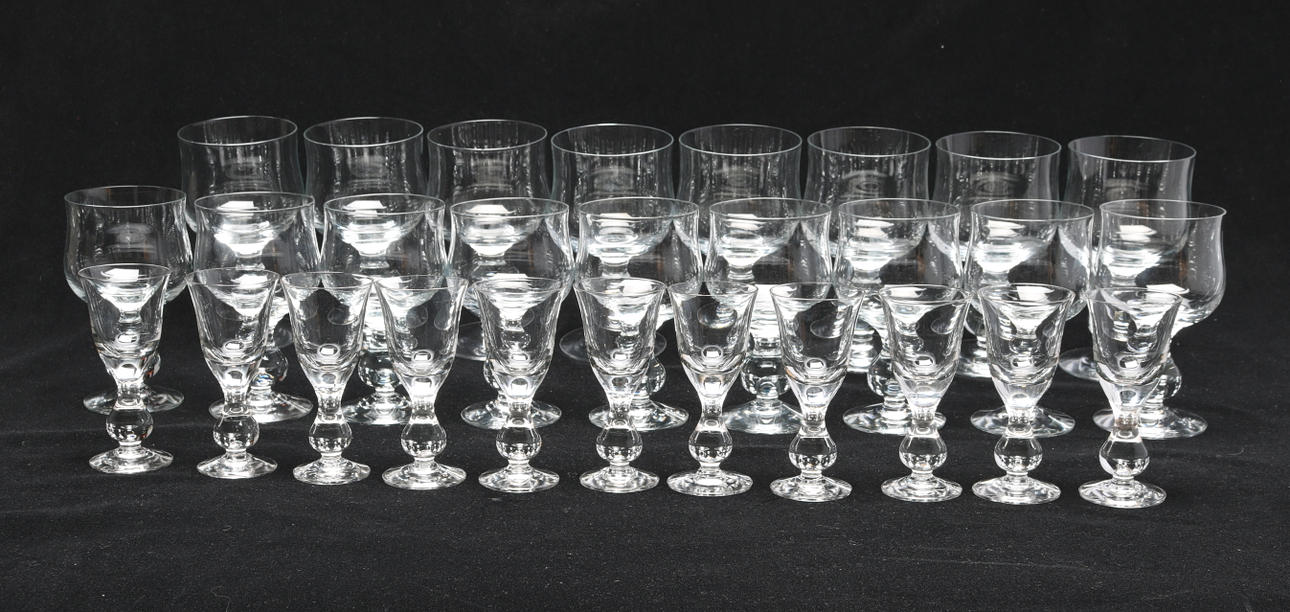 GLASSERVIS, 28 delar, Erik Höglund.