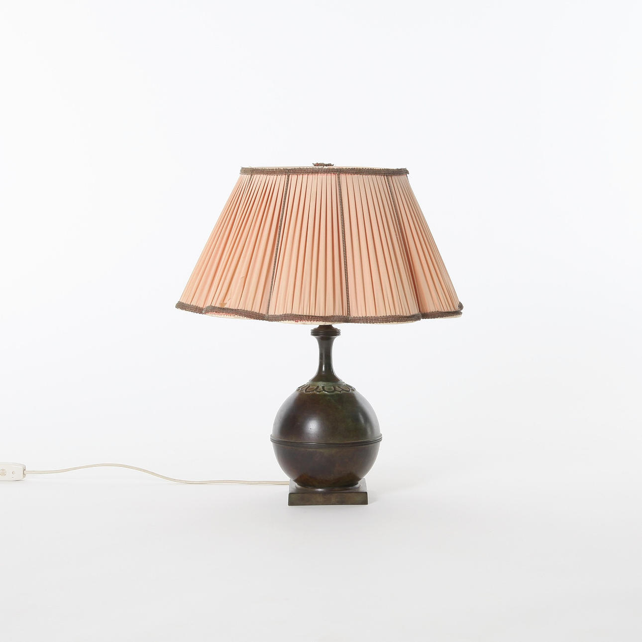 A bronze table lamp, Swedish Grace, 1930s.