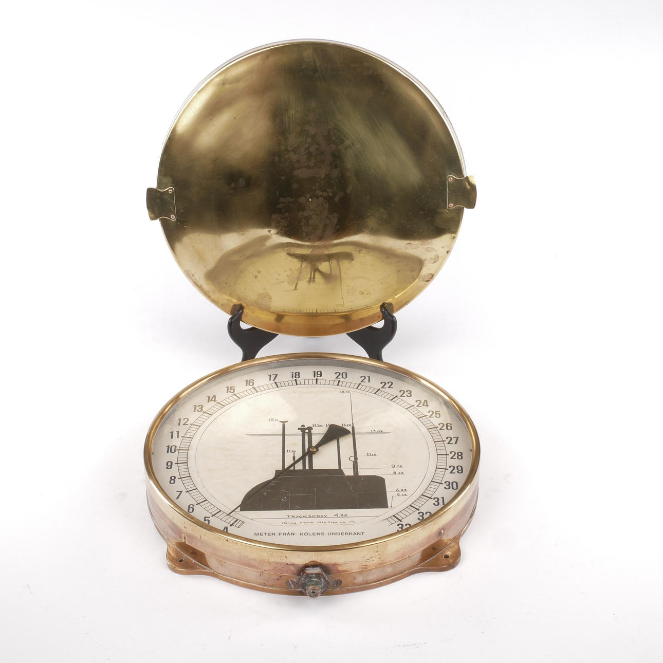 A Swedish submarine depth gauge, 1930s.