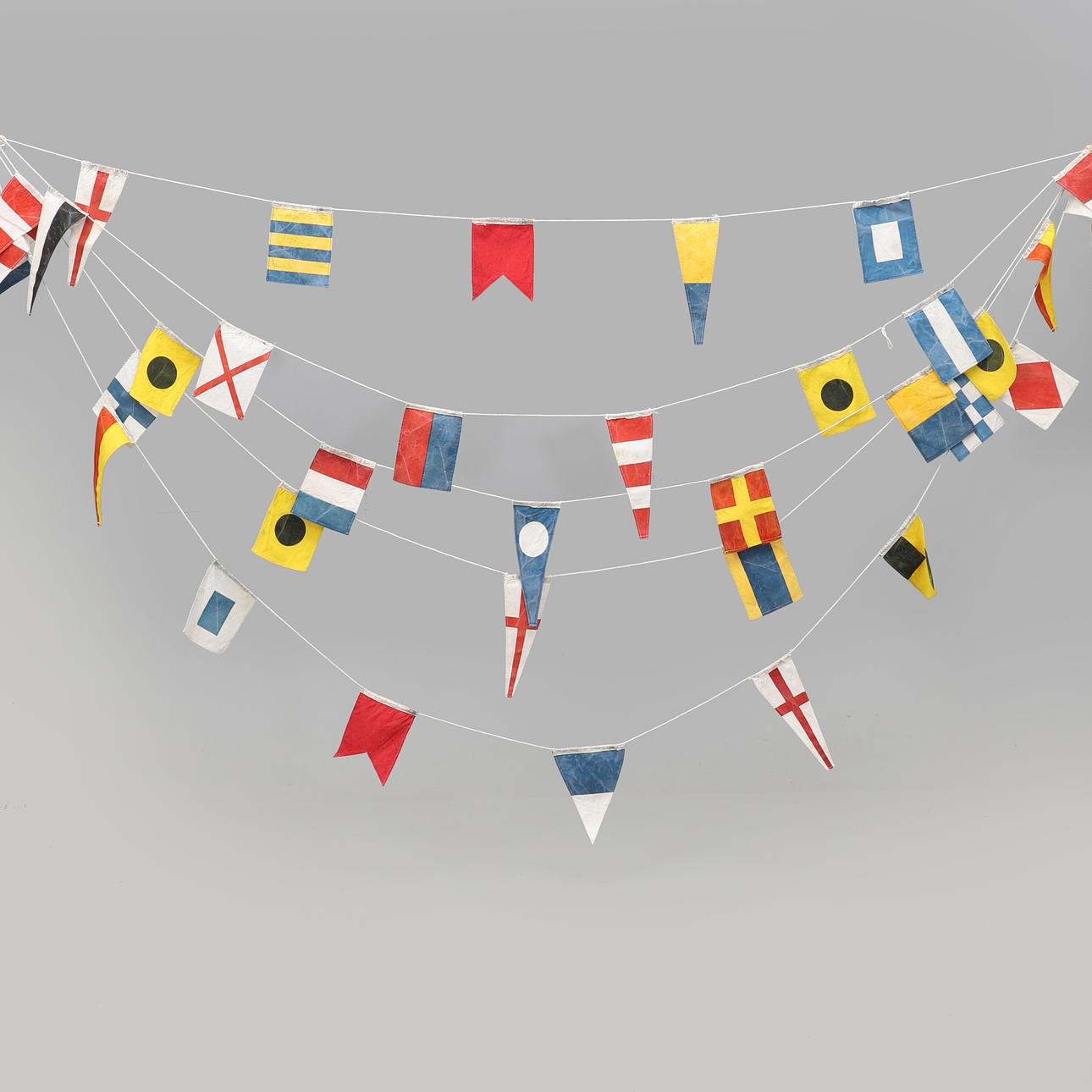 FAHNEN/WIMPEL, 35 Stück, marineblau.