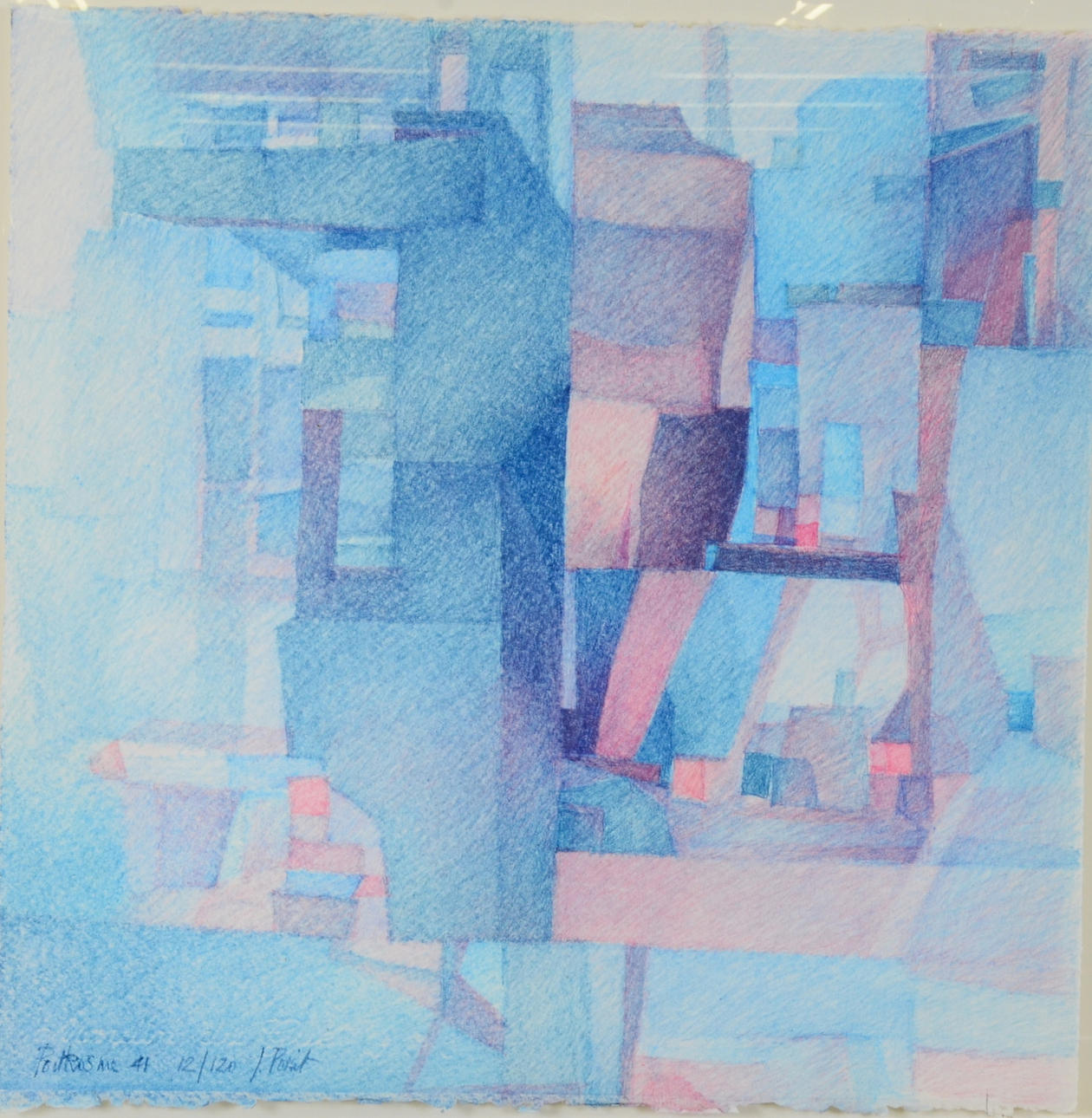 GEORGES POINT. Färglitografi.