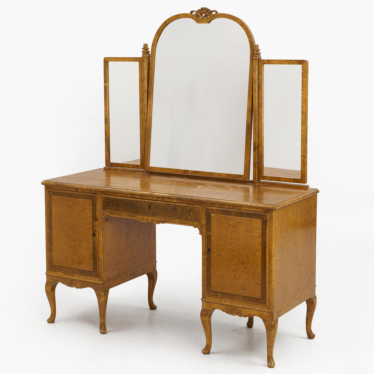 TOILETTBORD, björk, omkring 1930.