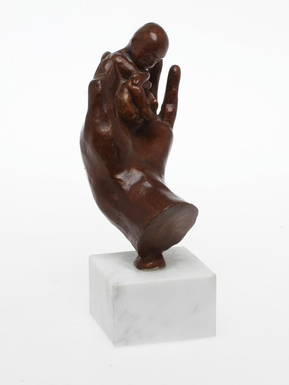 GUDMAR OLOVSON. Objekt, patinerad konstmassa.