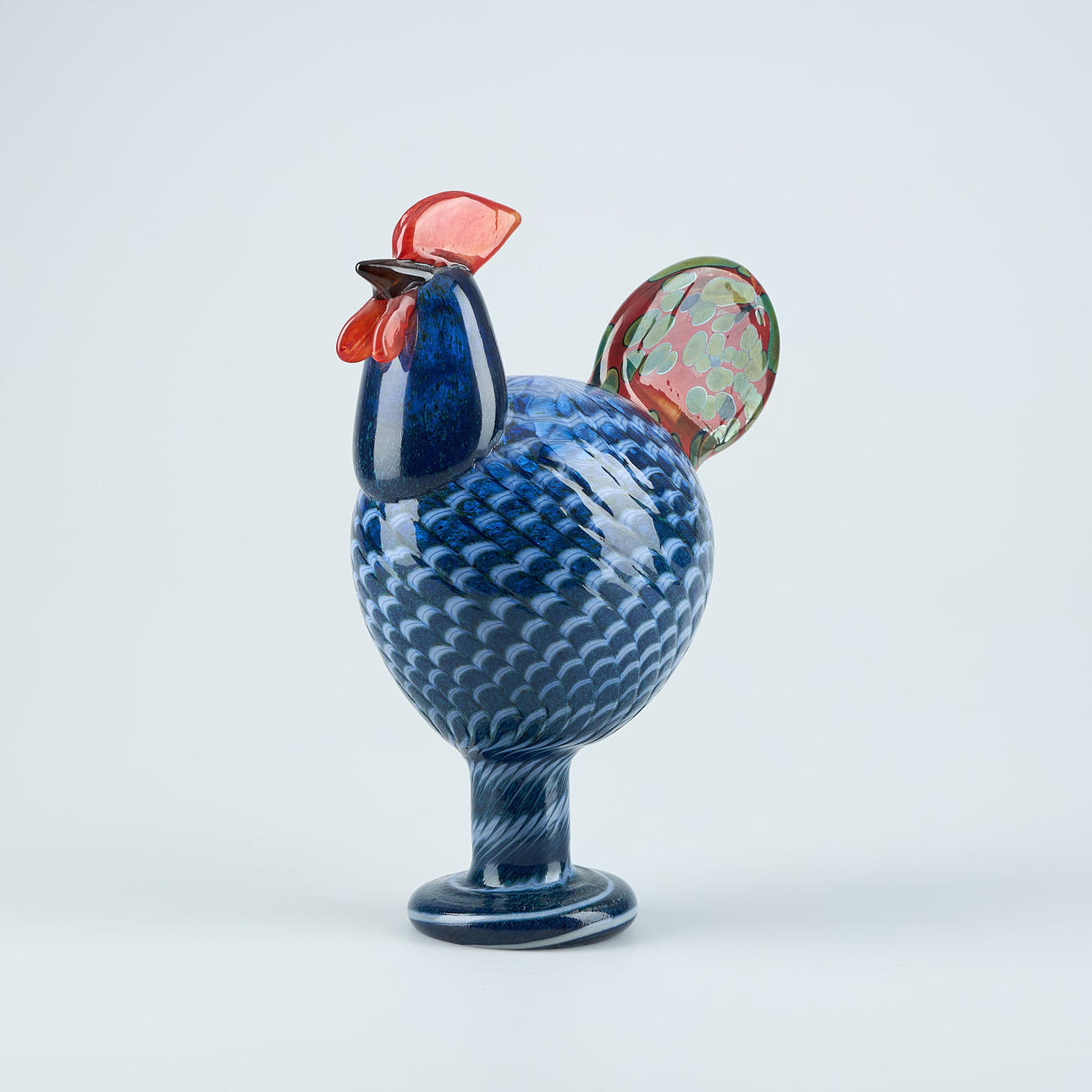 OIVA TOIKKA. GLASS BIRD. “Kukko - Rooster”. Signed Oiva Toikka