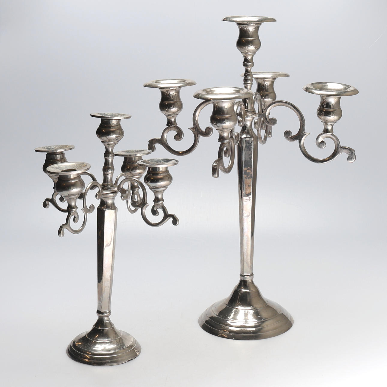 CANDELABRA, 2 PCS. metal.