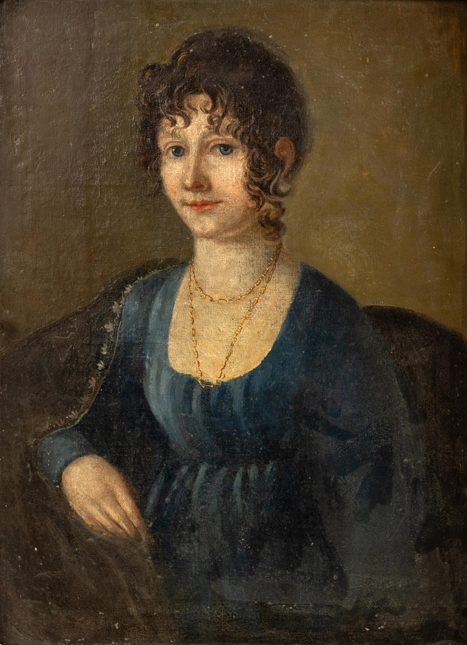 PORTRAITMALER DES 19. JAHRHUNDERTS. Portrait einer Dame.