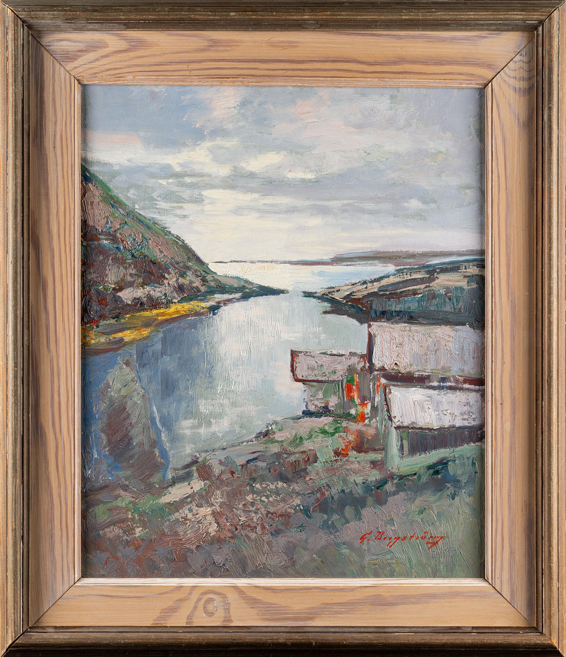 GUNNAR BERGSTRÖM. Oil on panel, Signed G Bergström.