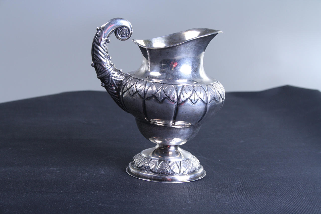 GRÄDDKANNA, silver, empire, A F Hellman.