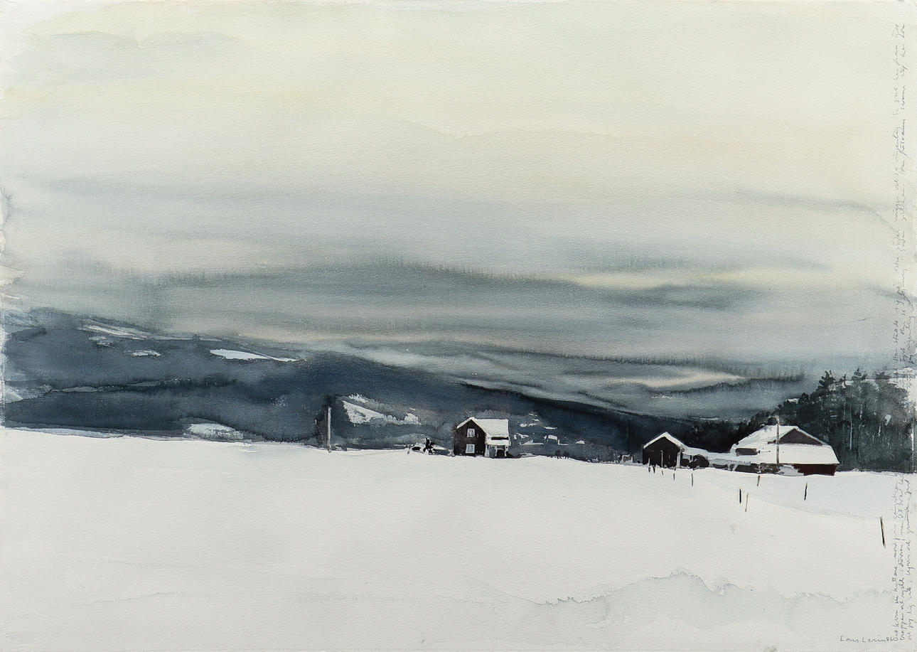 LARS LERIN. Winter landscape from Värmland.